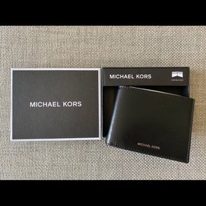Michael Kors black leather men’s wallet